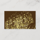 チョコレートケーキポップグリッターベーキングケーキデコレーター 名刺 (裏面)