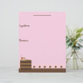 チョコレートケーキレシピページ (スタンド正面)