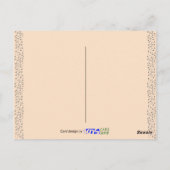 チョコレートケーキレシピ誕生日 ポストカード (裏面)