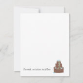 チョコレートケーキ保存日 セーブザデート (裏面)