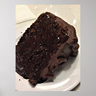 チョコレートケーキ写真 ポスター