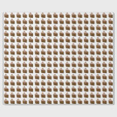 チョコレートケーキ包装紙 ラッピングペーパー (フラット)