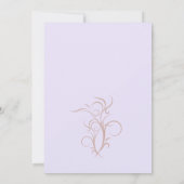 チョコレートケーキ砂漠パープルブラウン30歳の誕生日 招待状 (裏面)