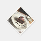 チョコレートケーキ スタンダードカクテルナプキン (角)