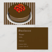 チョコレートケーキ&ベリーの名刺 名刺 (正面/裏面)