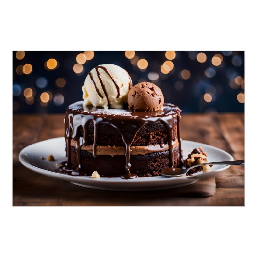 チョコレートケーキ ポスター (正面)