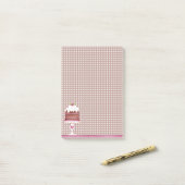 チョコレートケーキ ポストイット (デスク上)