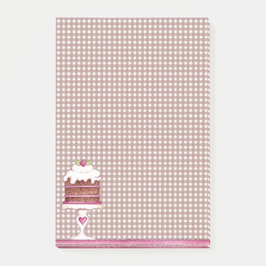 チョコレートケーキ ポストイット (正面)