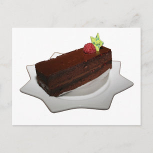 チョコレートケーキ ポストカード