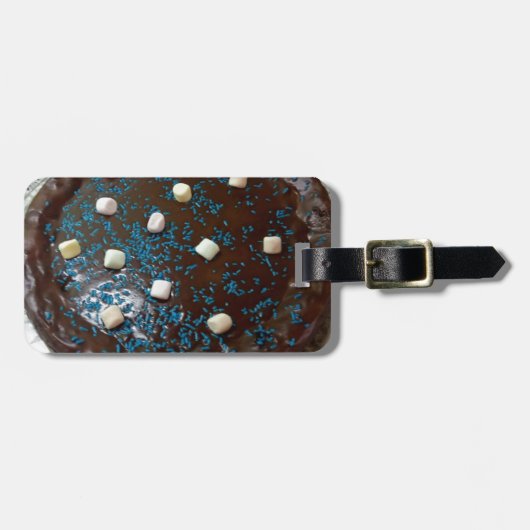 チョコレートケーキ ラゲッジタグ (正面横)
