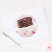 チョコレートケーキ、南アフリカ ラウンドシール (封筒)