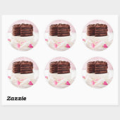 チョコレートケーキ、南アフリカ ラウンドシール (シート)