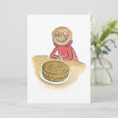 チョコレートケーキ 招待状 (スタンド正面)