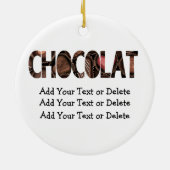 チョコレートケーキ – SRF セラミックオーナメント (裏面)