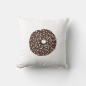 チョコレートココナッツドーナツドーナツブレックファーストフード クッション (正面)