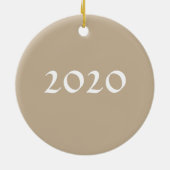 チョコレートコッカースパニエル犬オーナメント セラミックオーナメント (裏面)