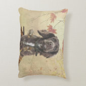 チョコレートコッカースパニエル犬子犬 アクセントクッション (裏面(縦))