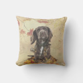 チョコレートコッカースパニエル犬子犬 クッション (正面)