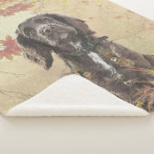 チョコレートコッカースパニエル犬子犬 シェルパブランケット (3/4)