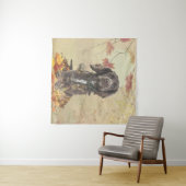 チョコレートコッカースパニエル犬子犬 タペストリー (インサイチュ(横))