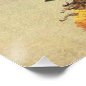 チョコレートコッカースパニエル犬子犬 ポスター (コーナー)