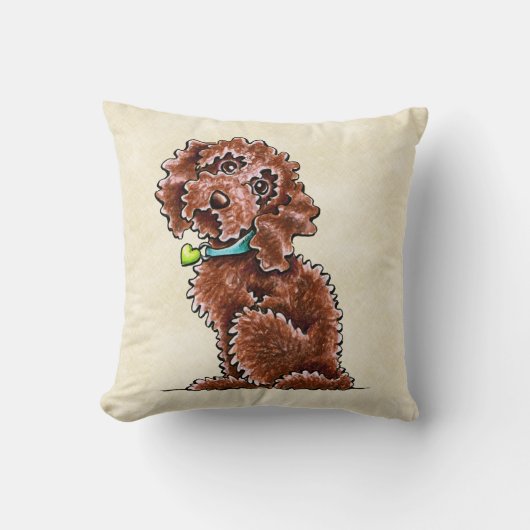 チョコレートコックパポハートカラー クッション (正面)