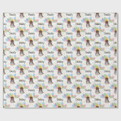 チョコレートコックポオカバポウドッグ誕生日 ラッピングペーパー (フラット)