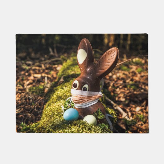 チョコレートコロナイースターバニー ドアマット (正面)