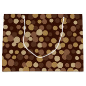 チョコレートコーヒードット大抱き枕 ラージペーパーバッグ (正面)