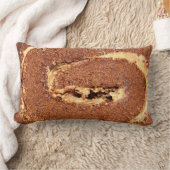 チョコレートコーヒー転がクリームケーキ ランバークッション (ブランケット)