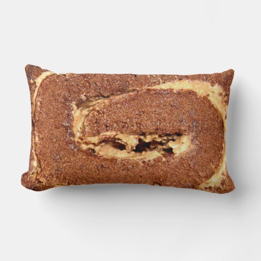 チョコレートコーヒー転がクリームケーキ ランバークッション (正面)