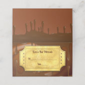 チョコレートゴールデンチケットバーまたはバルミツワー プレイスカード (外部開封)