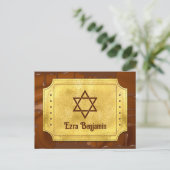 チョコレートゴールデンチケットバーバルミツワーありがとう ポストカード (スタンド正面)