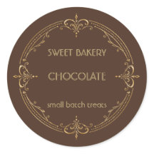チョコレートゴールド スモールビジネス ベーカリーラベル