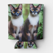 チョコレートサイアムズキャットツインズクーラーボックス 缶クーラー (正面)