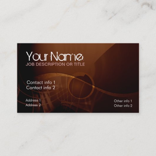 チョコレートサウンドビジネスカード 名刺 (正面)