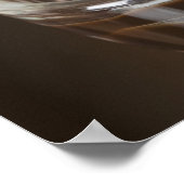 チョコレートサンデーのグラスのクローズアップ ポスター (角)