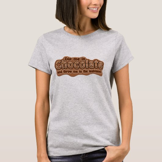 チョコレートシャツに浸す – スタイルを選ぶ Tシャツ (正面)