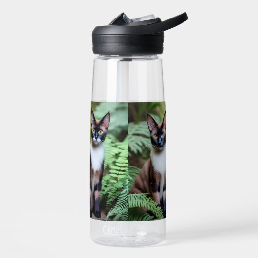 チョコレートシャム猫の双子 ウォーターボトル (左面)