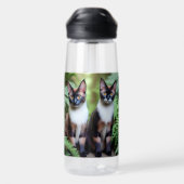 チョコレートシャム猫の双子 ウォーターボトル (背面)