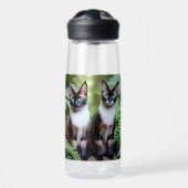 チョコレートシャム猫の双子 ウォーターボトル (正面)