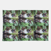 チョコレートシャム猫ツインズディッシュタオル キッチンタオル (横)