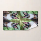 チョコレートシャム猫ツインズハンドタオル ハンドタオル (ハンドタオル)