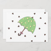 チョコレートシャワーキャンディレインドロップアンブレラカード (正面/裏面)