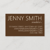 チョコレートショコラティエパティシエBrigadeiro 名刺 (裏面)