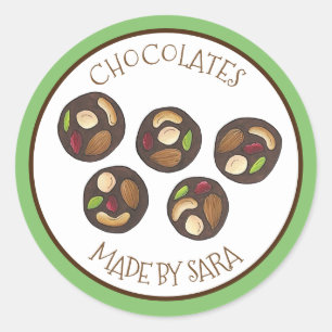 チョコレートショコラティエパティシシェフメンディアンズ ラウンドシール