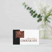 チョコレートショコラティエ白黒スイーツカード 名刺 (スタンド正面)