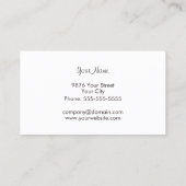 チョコレートショップの名刺テンプレート 名刺 (裏面)