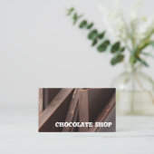 チョコレートショップの名刺テンプレート 名刺 (スタンド正面)