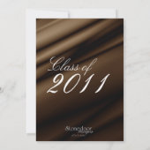 チョコレートシルクの卒業招待状/発表 招待状 (裏面)